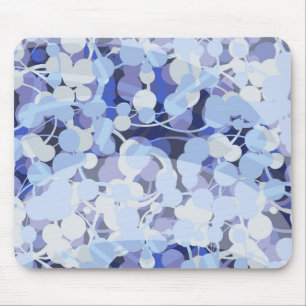 Purple Microbe Pattern Mouse Pad