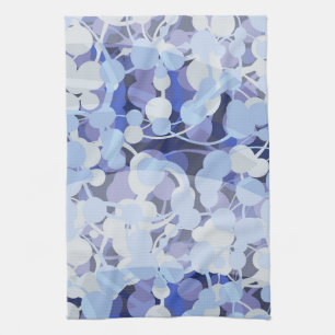 Purple Microbe Pattern Tea Towel