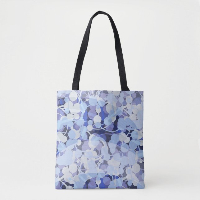 Purple Microbe Pattern Tote Bag (Front)