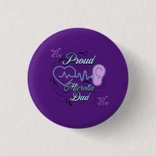 Purple Microtia 3 Cm Round Badge