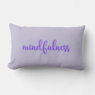 Purple Mindfulness Relax Lumbar Cushion