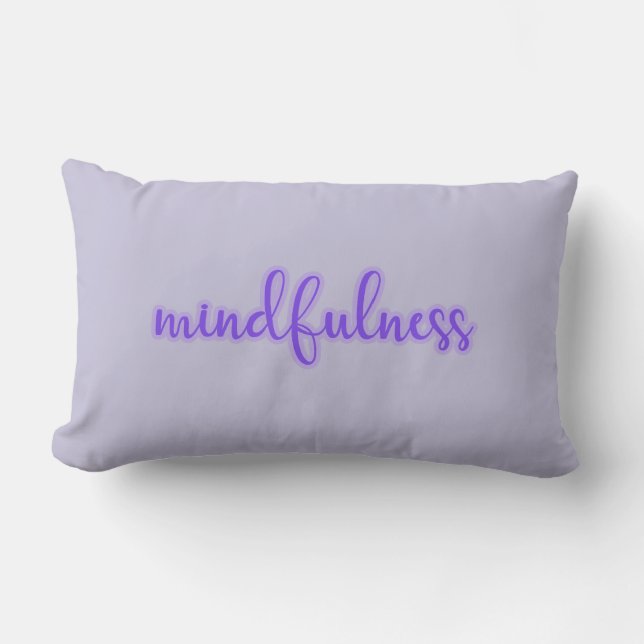 Purple Mindfulness Relax Lumbar Cushion (Front)