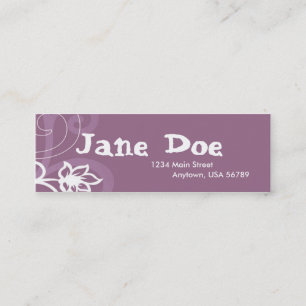 Purple Mini Business Card