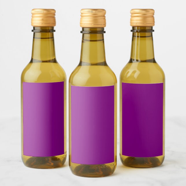 Purple Mini Wine Label (Bottles)