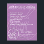 Purple Minimal Home Cleaning House Keeping Flyer<br><div class="desc">Purple Minimal Home Cleaning House Keeping</div>