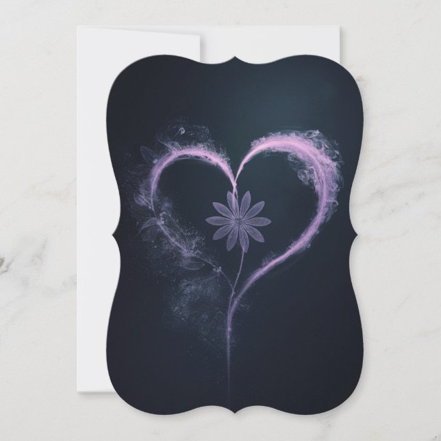 Purple Mist Heart: A Conceptual Floral Design (Front)