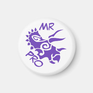 Purple Mister Pro Triceratops Skilled Ancient  Magnet