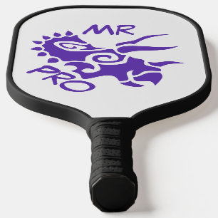 Purple Mister Pro Triceratops Skilled Ancient Pickleball Paddle