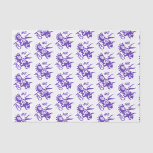 Purple Mister Pro Triceratops Skilled Ancient Tissue Paper