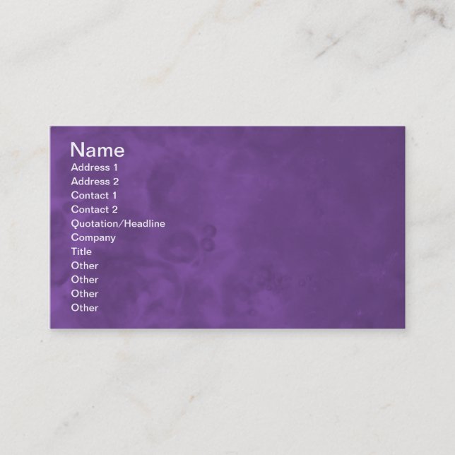 Purple Misty Abstract Business Cards 0001 (Front)