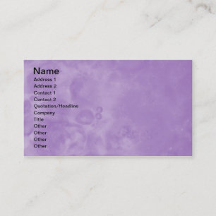 Purple Misty Abstract Business Cards 0002