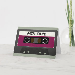 Purple Mix Tape - 80s And 90s Retro Inspired Gift Card