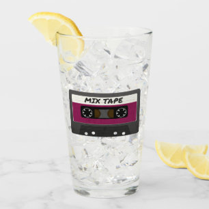 Purple Mix Tape - 80s And 90s Retro Inspired Gift Glass
