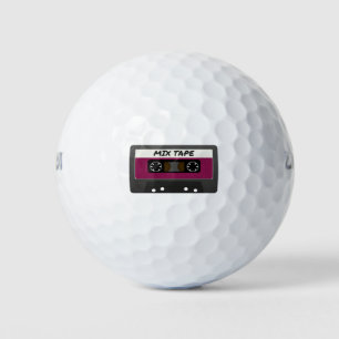 Purple Mix Tape - 80s And 90s Retro Inspired Gift Golf Balls