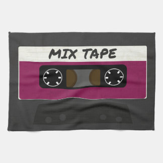 Purple Mix Tape - 80s And 90s Retro Inspired Gift Tea Towel