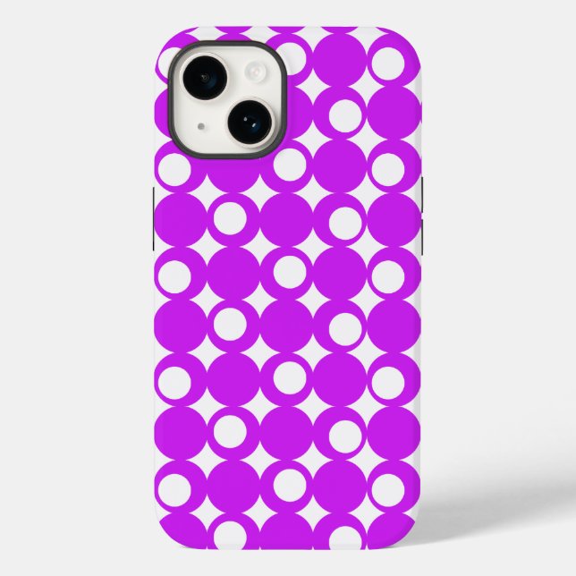 Purple Mod Ball Design @ Emporio Moffa Case-Mate iPhone Case (Back)