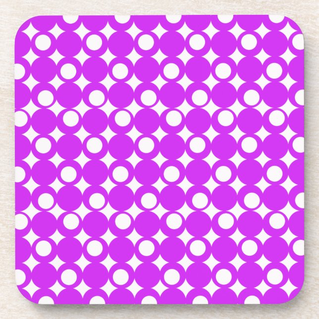 Purple Mod Ball Design @ Emporio Moffa Coaster (Front)