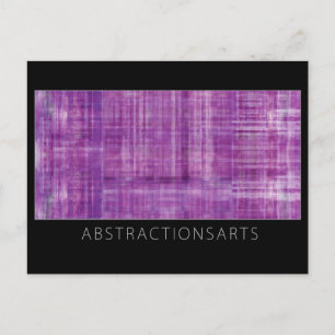Purple Modern Art Postcard