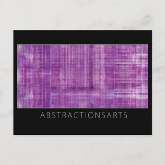 Purple Modern Art Postcard