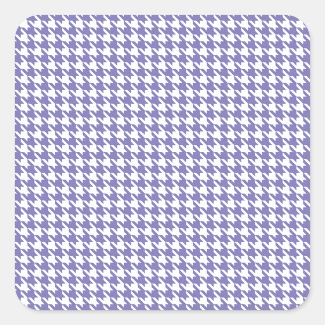 Purple Modern Houndstooth at Emporiomoffa Square Sticker (Front)