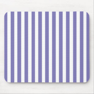 Purple Modern Stripe Mouse Pad