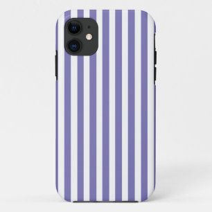 Purple Modern Stripes iPhone 11 Case