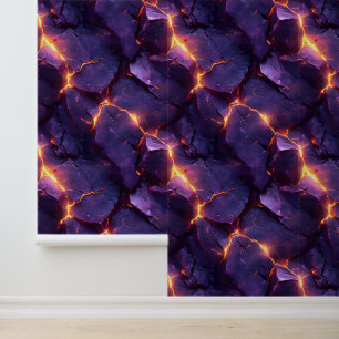 Purple Molten Magma Illusion Wallpaper