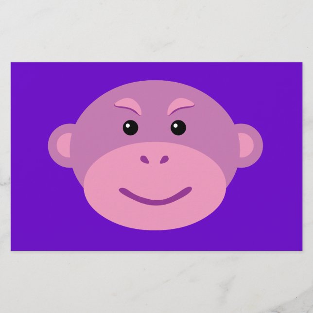 Purple Monkey Stationery (Front)