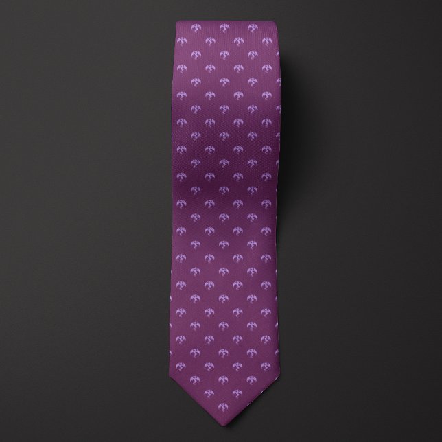 Purple Monochrome Dragon Tie (Creator Uploaded)