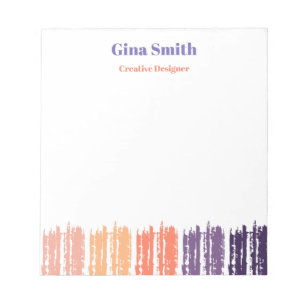 Purple Monogram Notepad