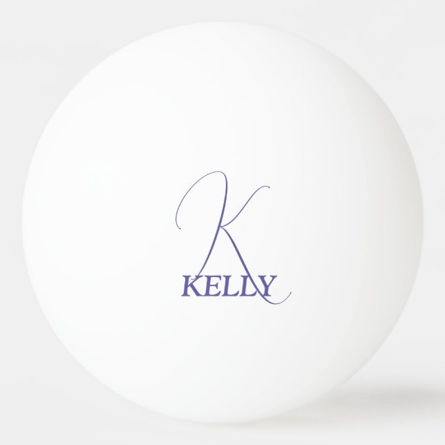 Purple Monogrammed Ping Pong Balls (Front)