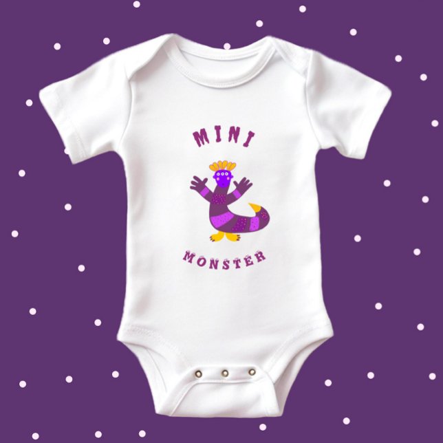 Purple monster baby bodysuit (Creator Uploaded)