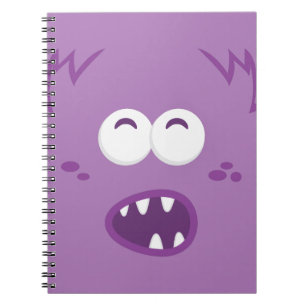 Purple Monster Face Notebook