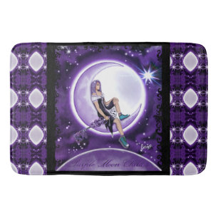 Purple Moon Child Bath Mat