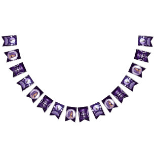 Purple Moon Child Bunting Flags