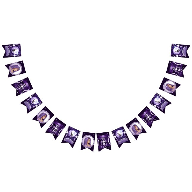 Purple Moon Child Bunting Flags (All)