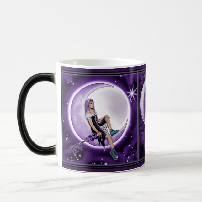 Purple Moon Child Coffee Mug (Left)