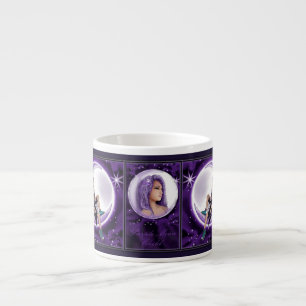 Purple moon child espresso cup