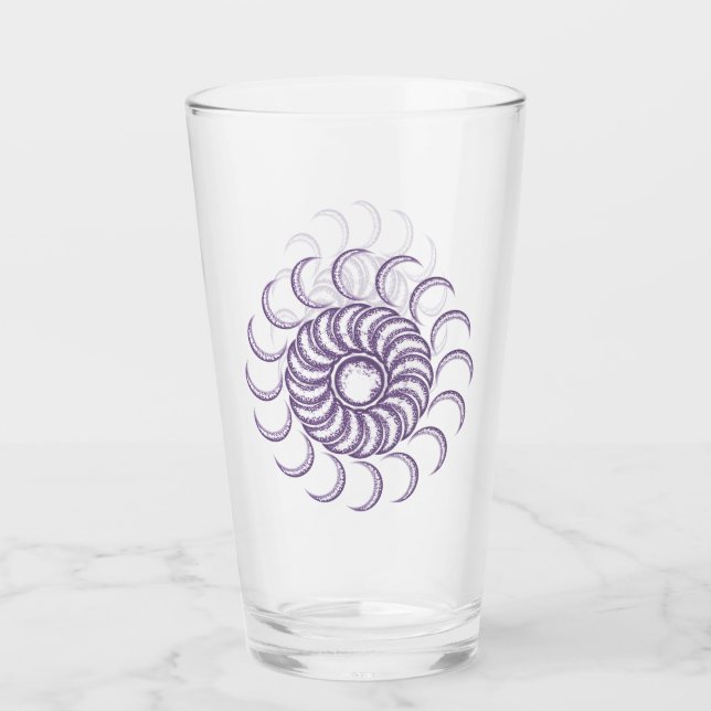 Purple moon child glass (Front)