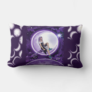 Purple moon Child Lumbar Cushion