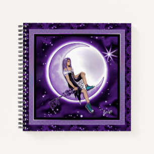 Purple moon child notebook