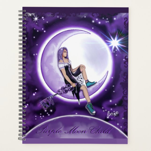 Purple moon child planner (Front)