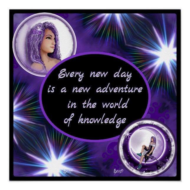 Purple moon child poster (Front)