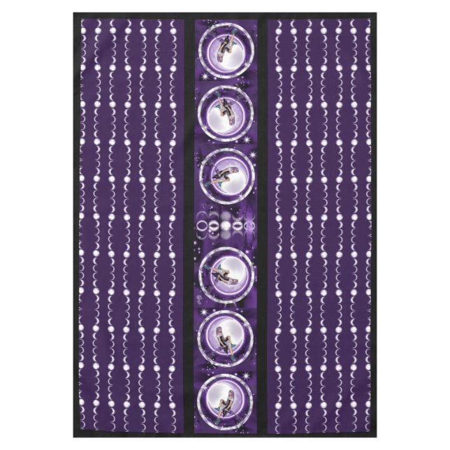 Purple Moon Child Tablecloth (Front)
