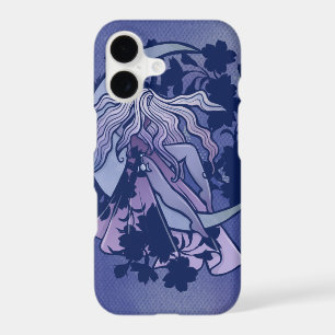 Purple Moon Goddess Wiccan Triple Moon Symbol Art