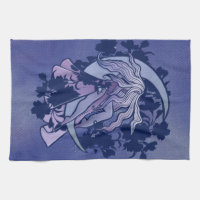 Purple Moon Goddess Wiccan Triple Moon Symbol Art