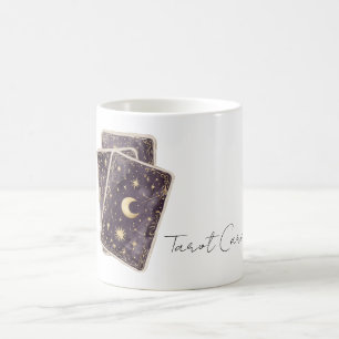 Purple Moon Stars Tarot Cards Coffee Mug