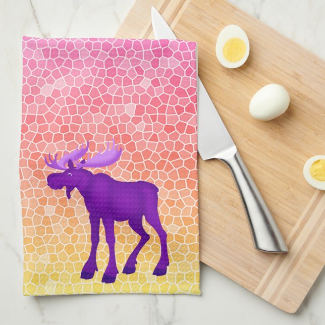 Purple Moose - Kitchen Towel (Quarter Fold)