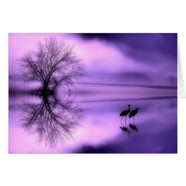 Purple Morning Card (Front Horizontal)