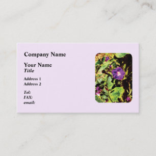 Purple Morning Glory Business Card